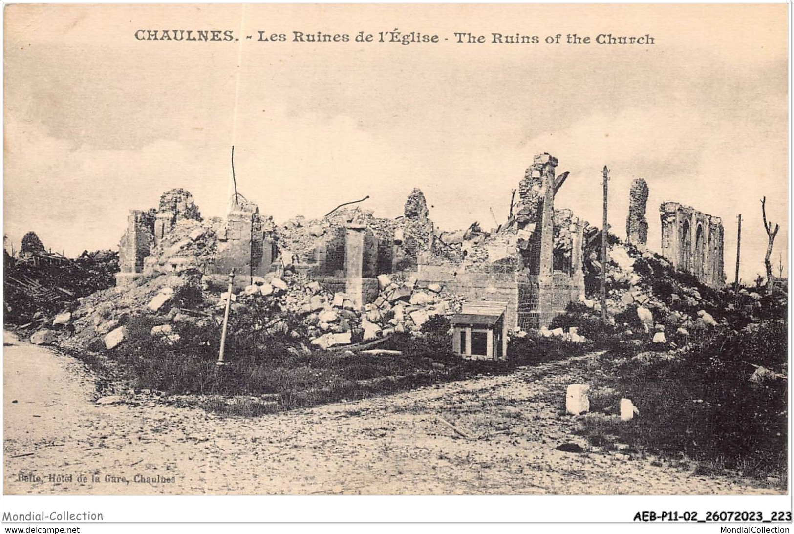 AEBP11-02-1108 - CHAULNES - Les Ruines De L'Eglise  - Sonstige & Ohne Zuordnung