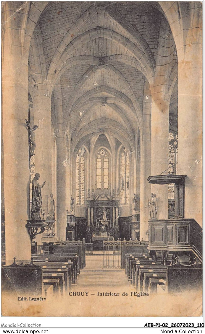 AEBP1-02-0056 - CHOUY - Intérieur De L'Eglise  - Soissons