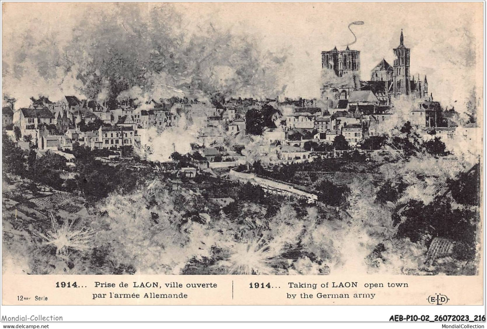 AEBP10-02-0994 - Prise De LAON - 1914 - Ville Ouverte Par L'armée Allemande  - Laon