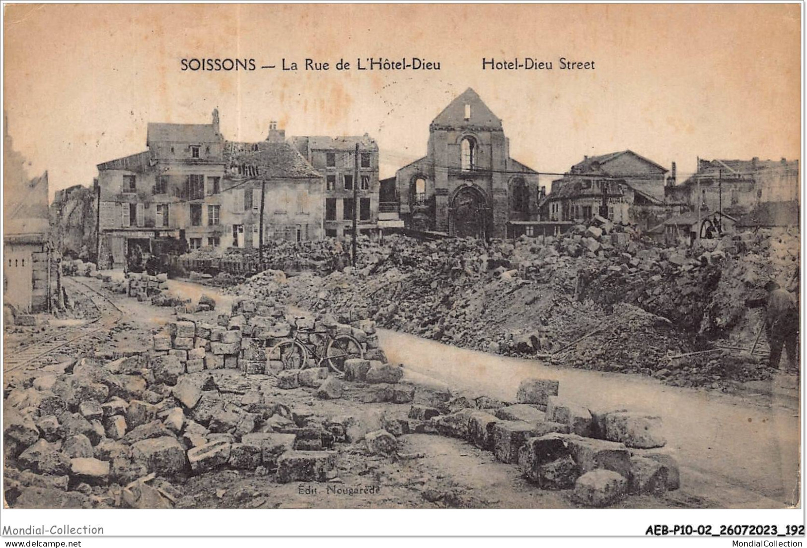 AEBP10-02-0982 - SOISSONS - La Rue De L'Hôtel-Dieu  - Soissons