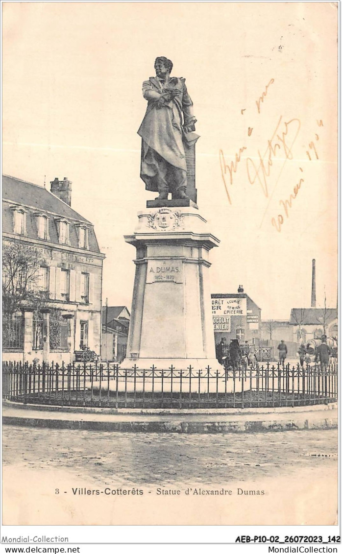 AEBP10-02-0957 - VILLERS-COTTERETS - Statue D'Alexandre Dumas   - Villers Cotterets