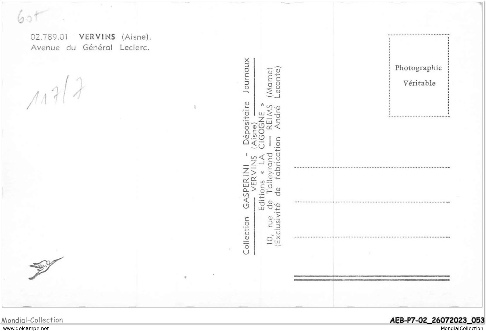 AEBP7-02-0610 - VERVINS - Avenue Du Général Léclerc  - Vervins