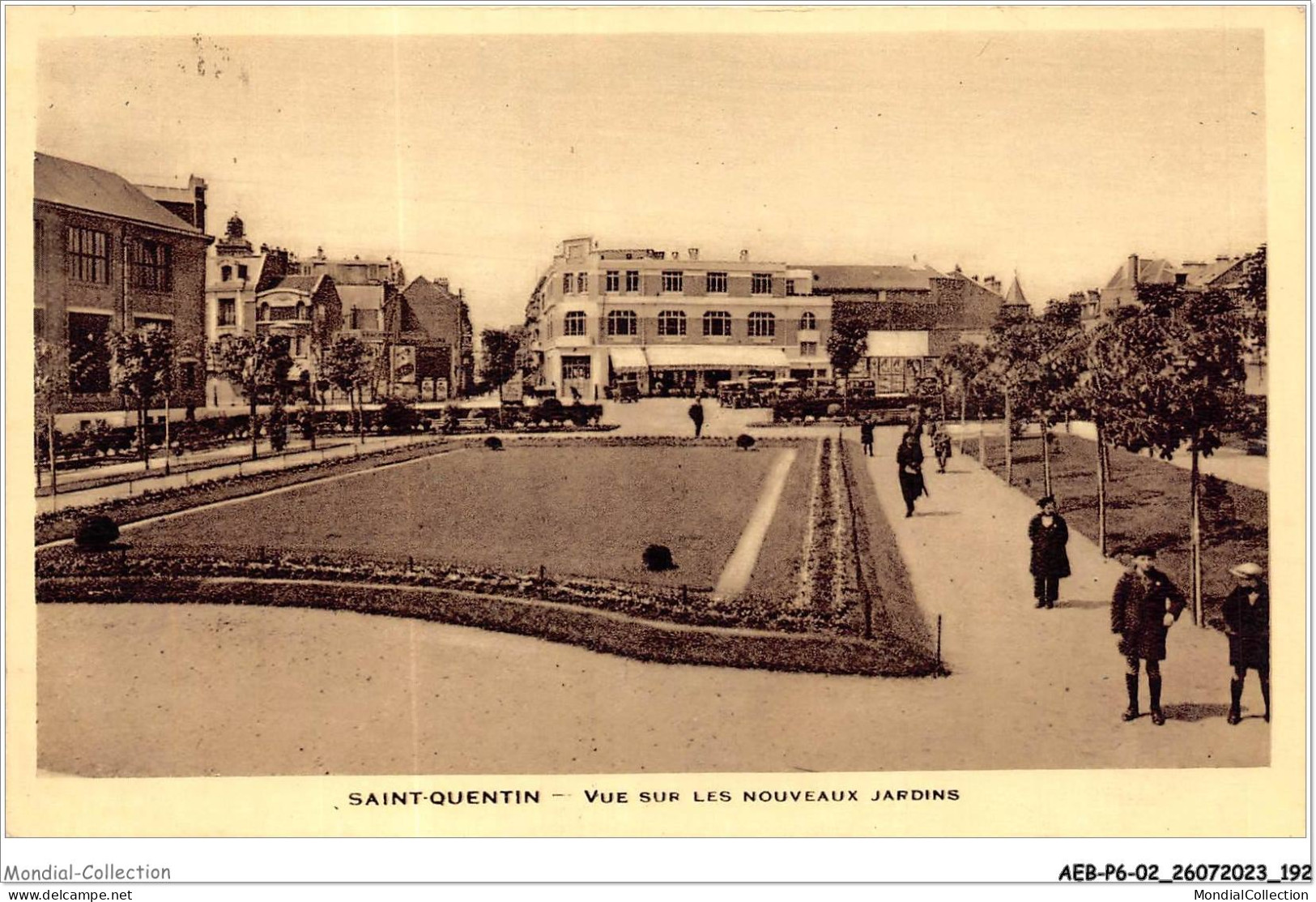 AEBP6-02-0582 - SAINT-QUENTIN - VUE SUR LES NOUVEAUX JARDINS  - Saint Quentin