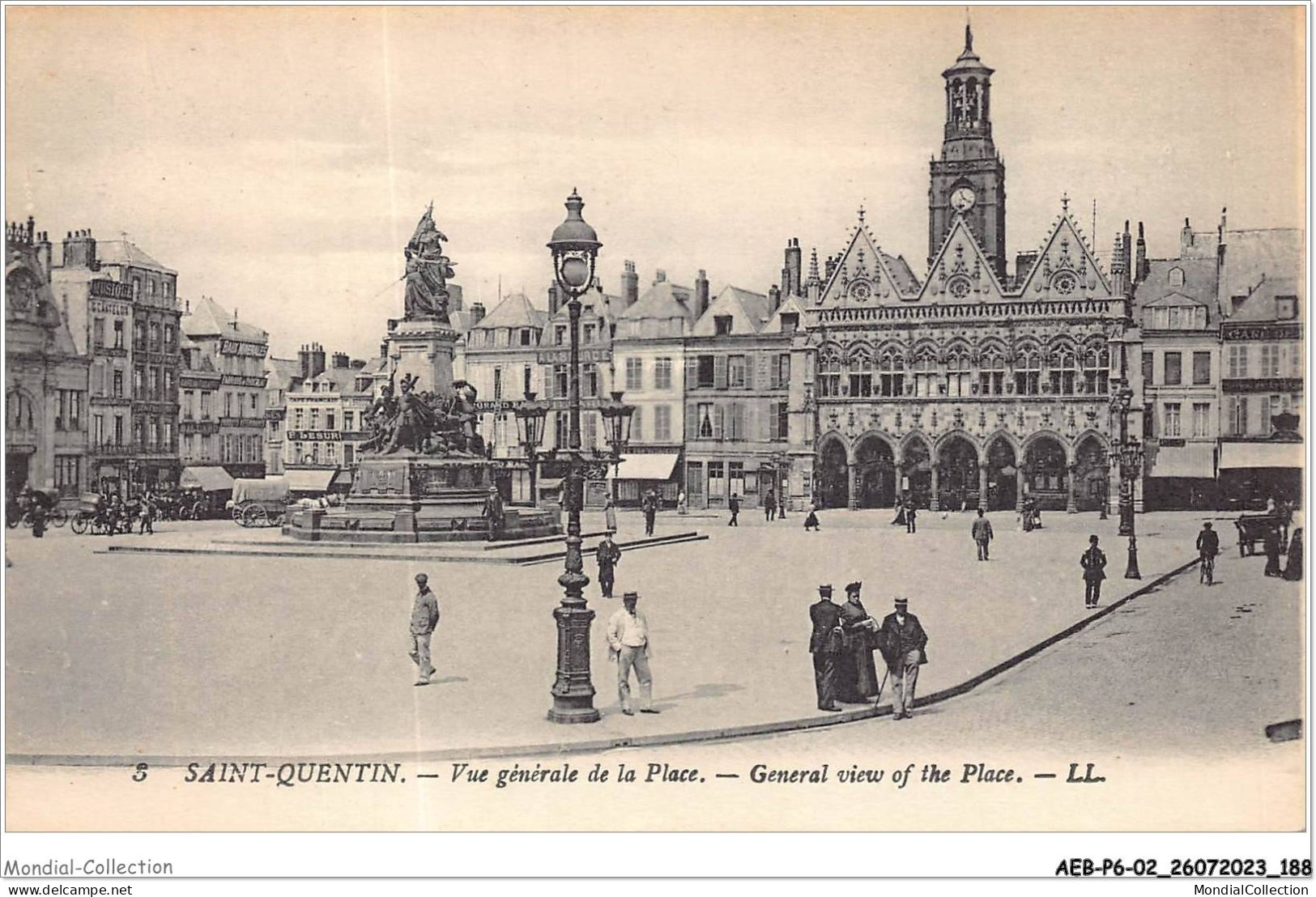 AEBP6-02-0580 - SAINT-QUENTIN - Vue Générale De La Place  - Saint Quentin