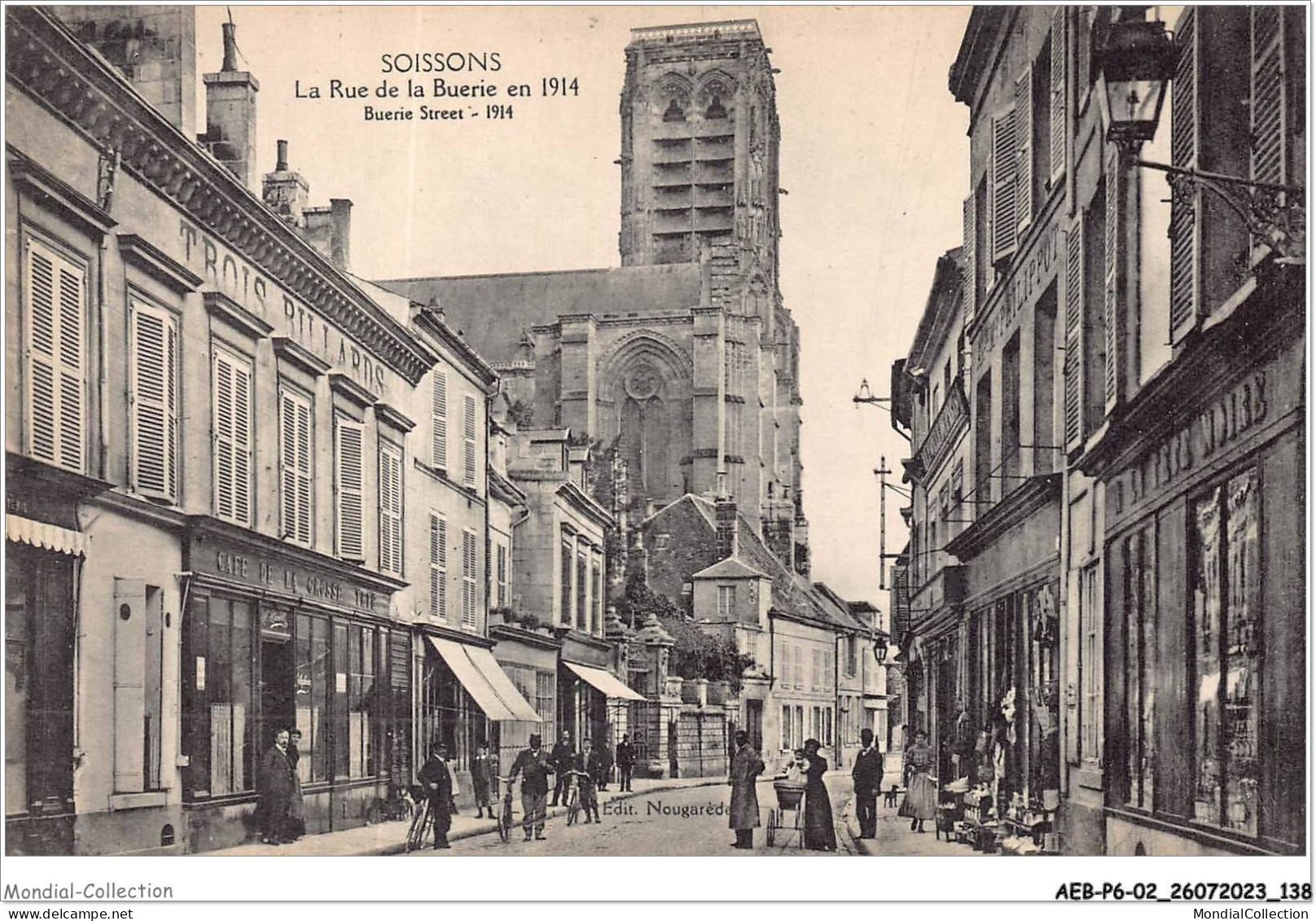 AEBP6-02-0555 - SOISSONS - La Rue De La Buerie En 1914 - Soissons