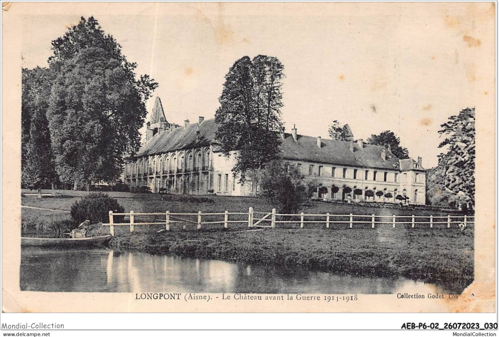 AEBP6-02-0501 - LONGPONT - Le Château Avant La Guerre 1914-1918 - Sonstige & Ohne Zuordnung