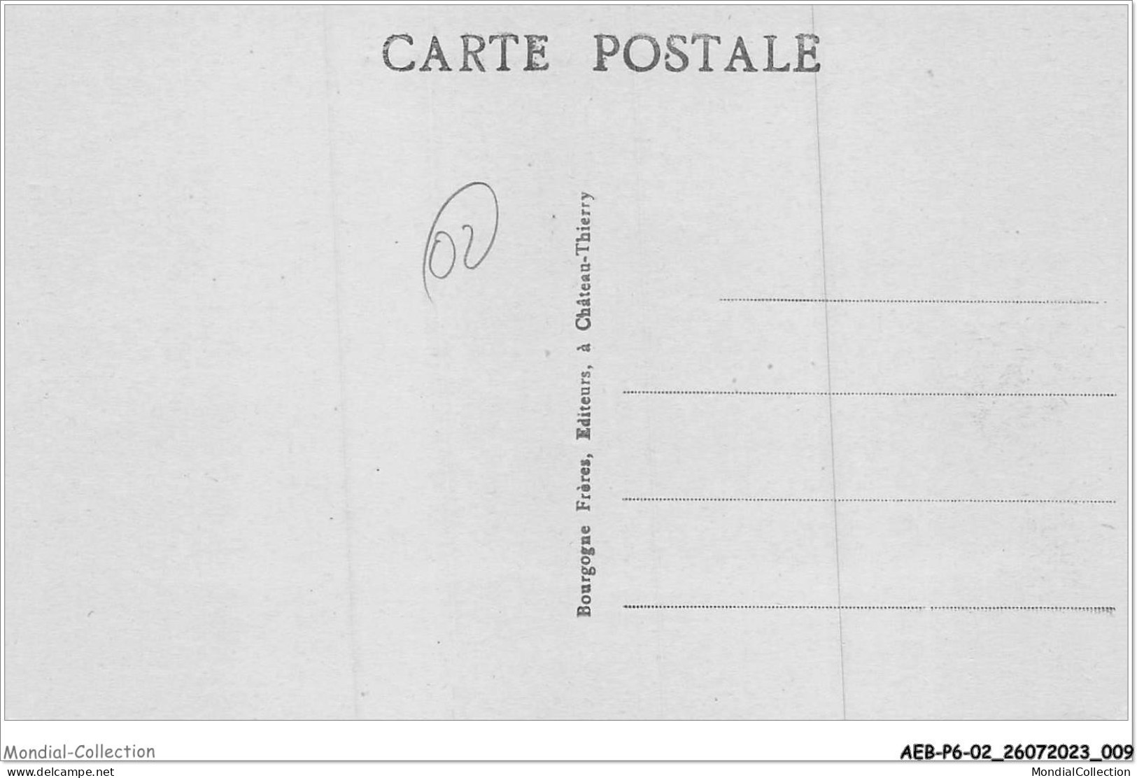 AEBP6-02-0490 - LONGPONT - Le Château Après La Guerre  - Autres & Non Classés