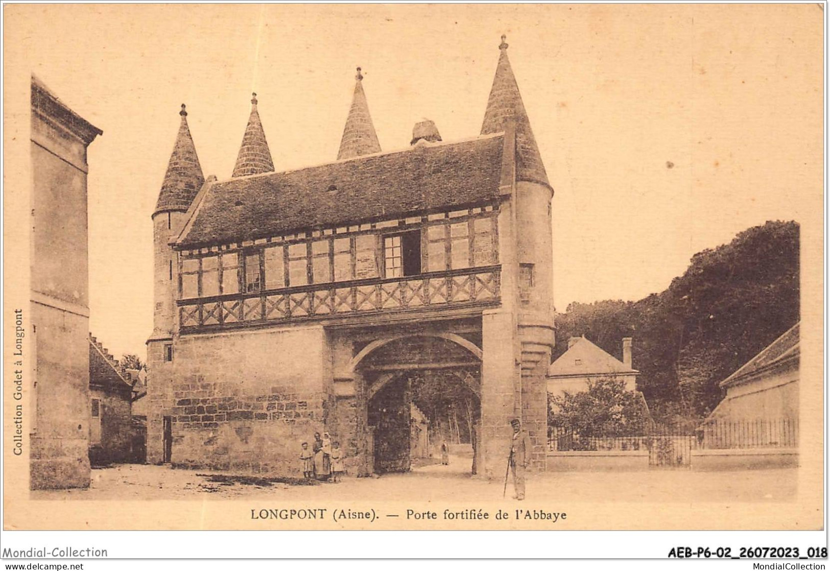 AEBP6-02-0495 - LONGPONT - Porte Fortifiée De L'Abbaye   - Sonstige & Ohne Zuordnung