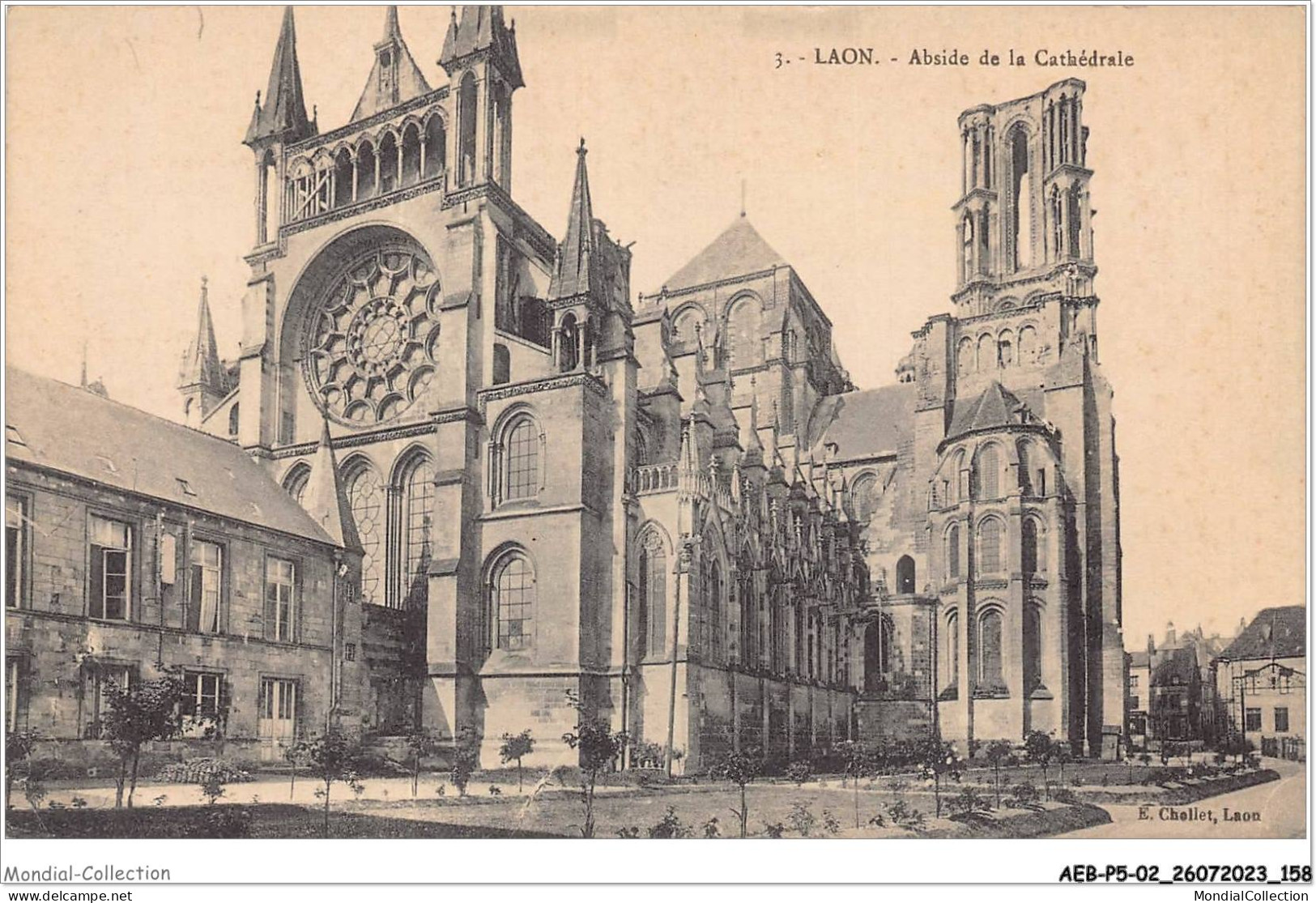 AEBP5-02-0467 - LAON - Abside De La Cathédrale  - Laon