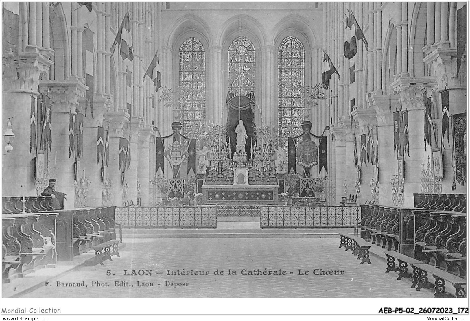AEBP5-02-0474 - LAON - Intérieur De La Cathédrale - Le Choeur  - Laon