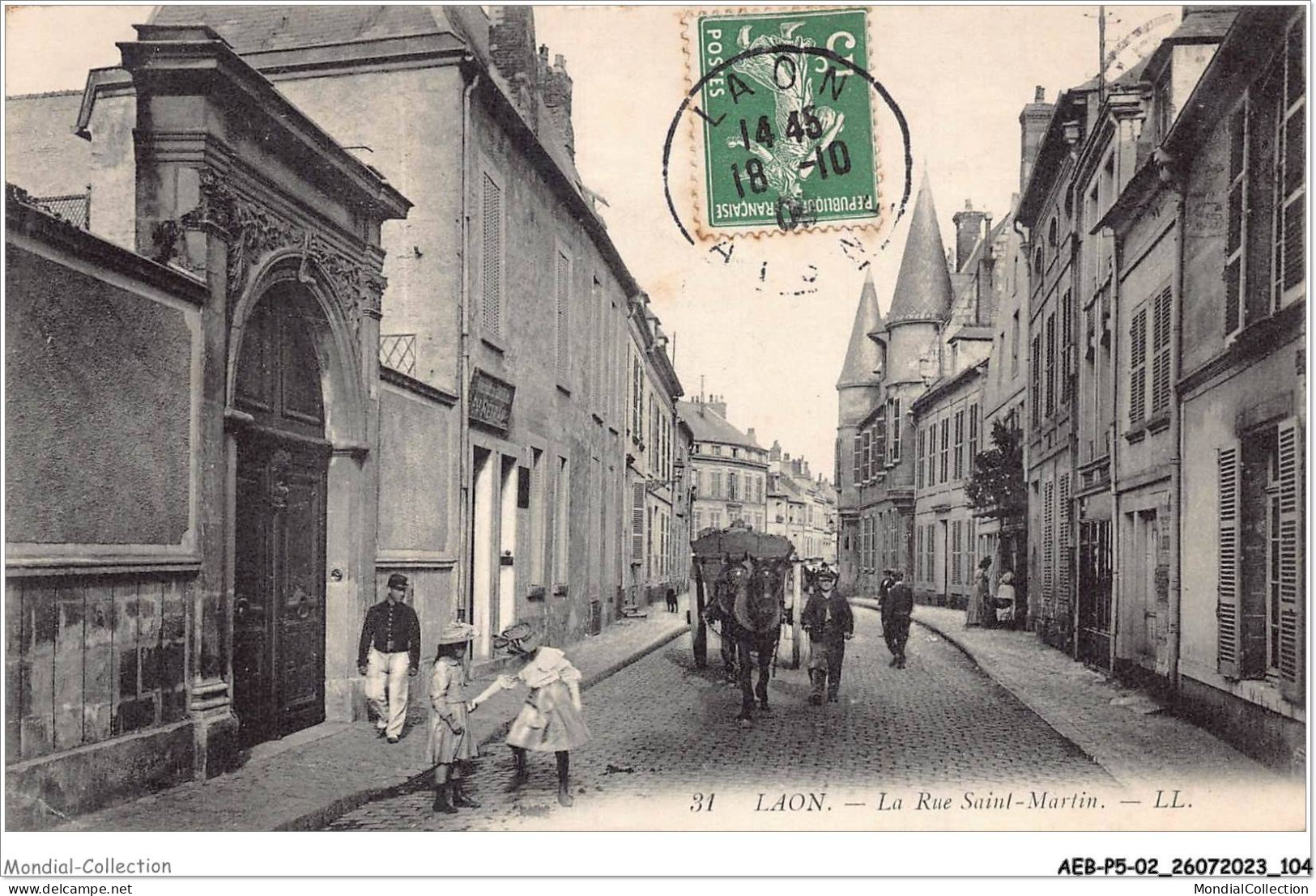 AEBP5-02-0440 - LAON - La Rue Saint-Martin  - Laon