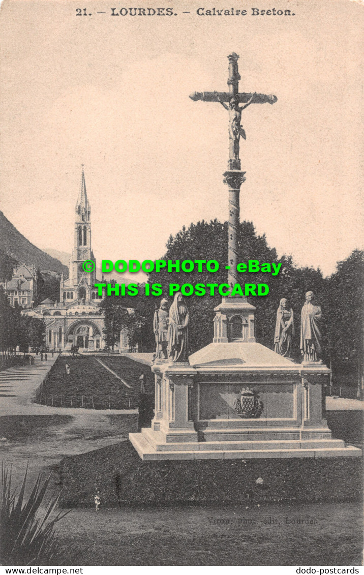 R515676 Lourdes. Calvaire Breton. Postcard - Monde