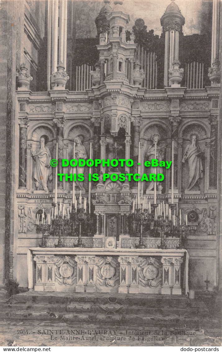 R515451 Sainte Anne D Auray. Interieur De La Basilique. Le Maitre Autel. Sculptu - Monde