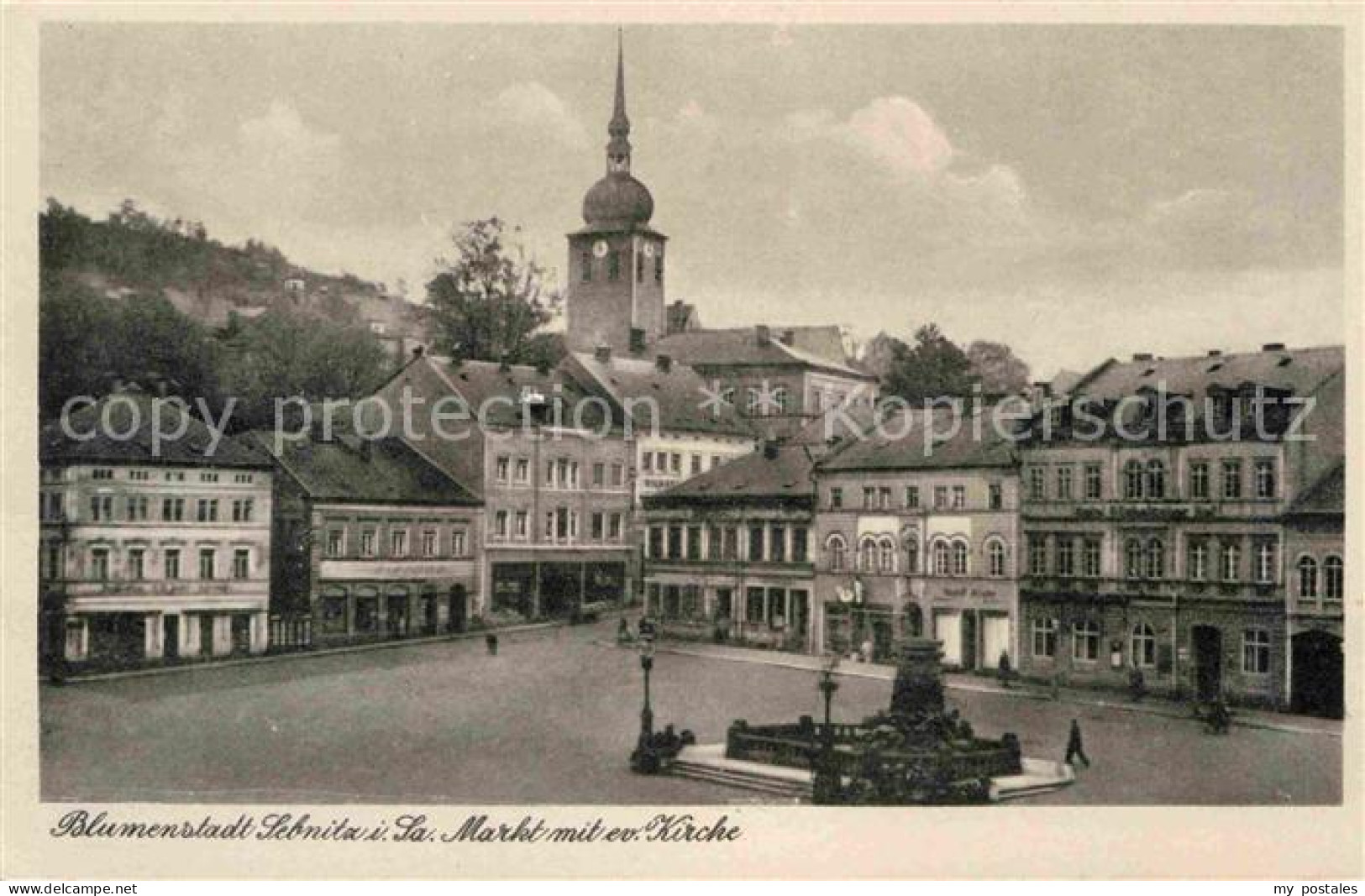 72634436 Sebnitz Blumenstadt Markt Evangelische Kirche Sebnitz - Sebnitz