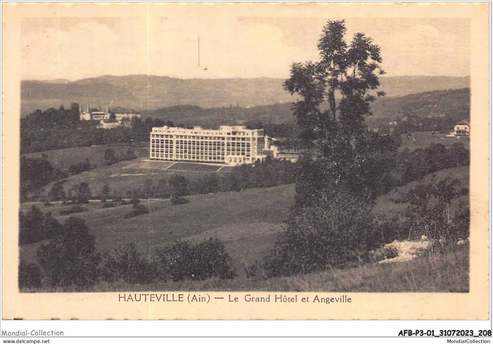 AFBP3-01-0326 - HAUTEVILLE - Le Grand Hotel De Angeville - Hauteville-Lompnes
