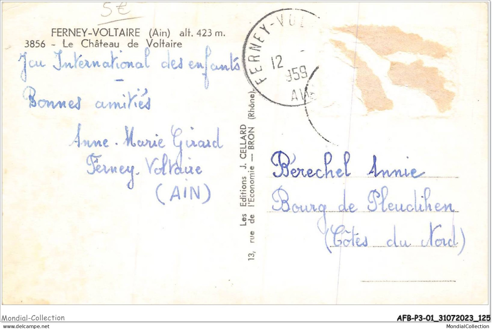 AFBP3-01-0285- FERNEY- VOLTAIRE - Le Chateau De Voltaire - Ferney-Voltaire