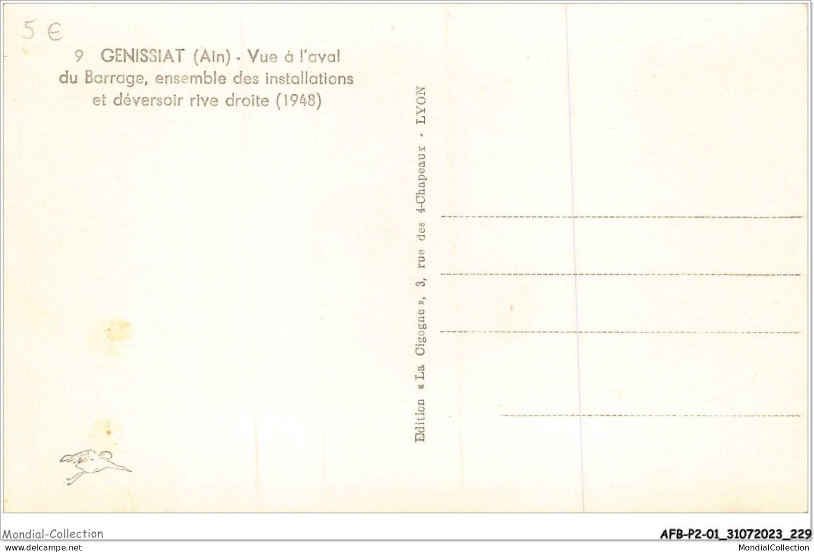 AFBP2-01-0222 - GENISSIAT -  Vue L'ava Du Barrage Ensemble Des Instalations Et Déversoir Rive Droite - Génissiat