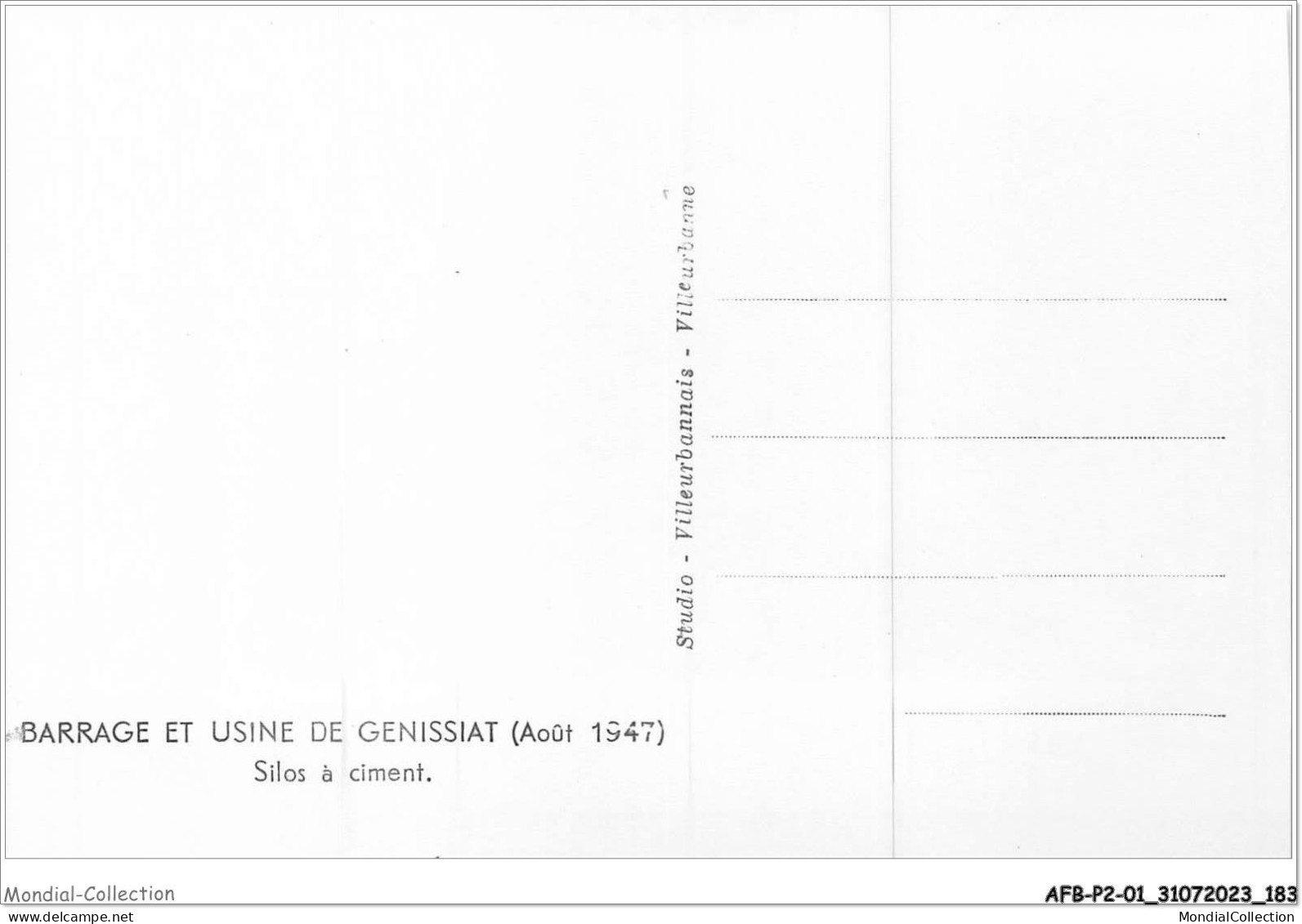 AFBP2-01-0199 - GENISSIAT - Silos à Ciment - Génissiat