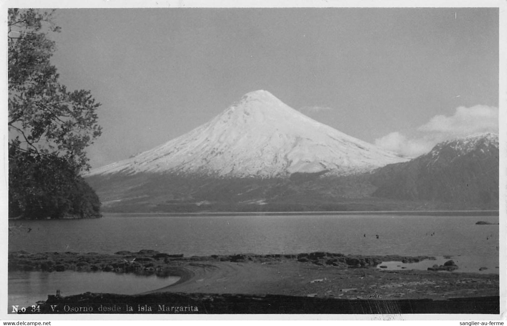 CPA CHILI / CARTE PHOTO / OSORNO DESDE LA ISLA MARAGARITA / CHILE - Chili