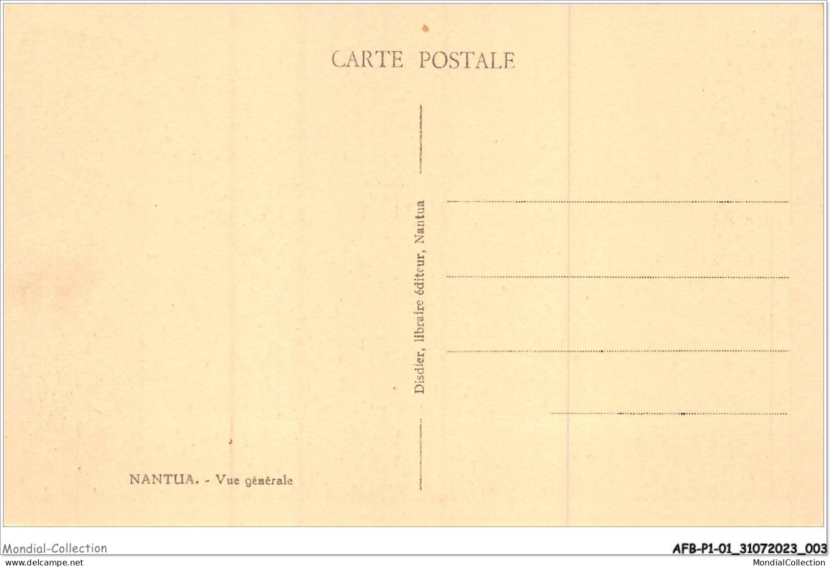 AFBP1-01-0002 - NANTUA - Vue Générale - Nantua