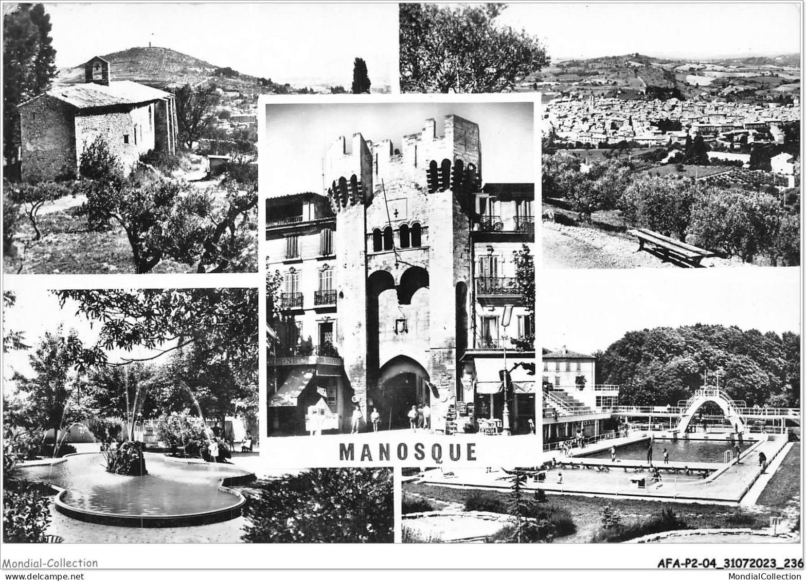 AFAP2-04-0206 - MANOSQUE - Vue Générale - Manosque