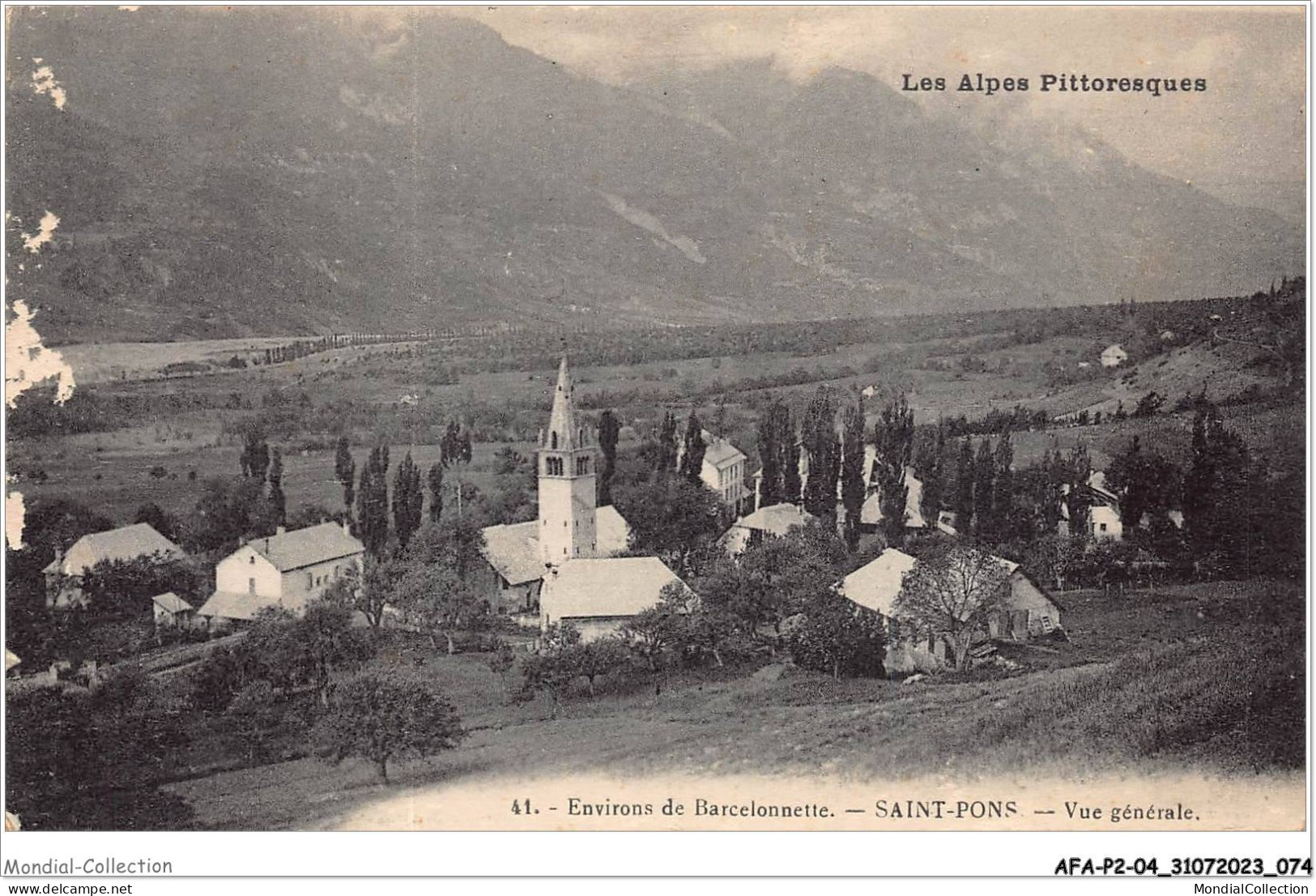 AFAP2-04-0125 - Environs De BARCELONNETTE - Saint-pons - Vue Générale - Barcelonnetta