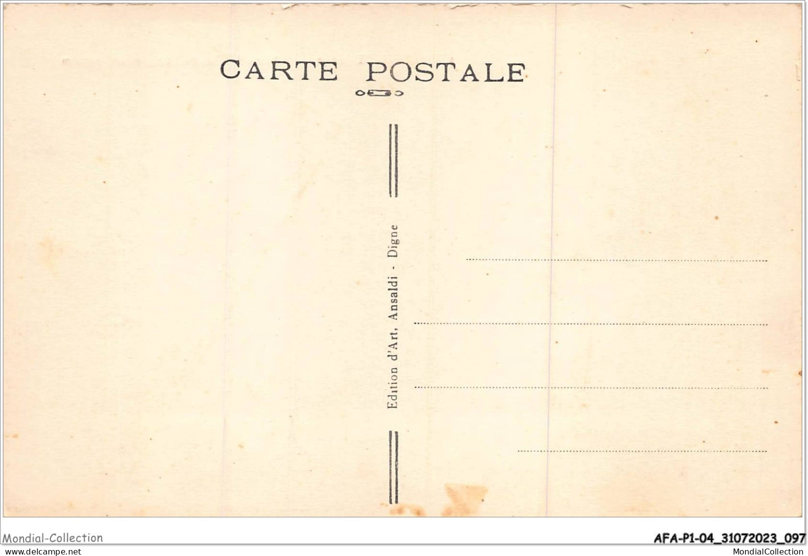 AFAP1-04-0049 - Vallée De MAURIN - Chaîne De FOUT-SANCTE - Other & Unclassified