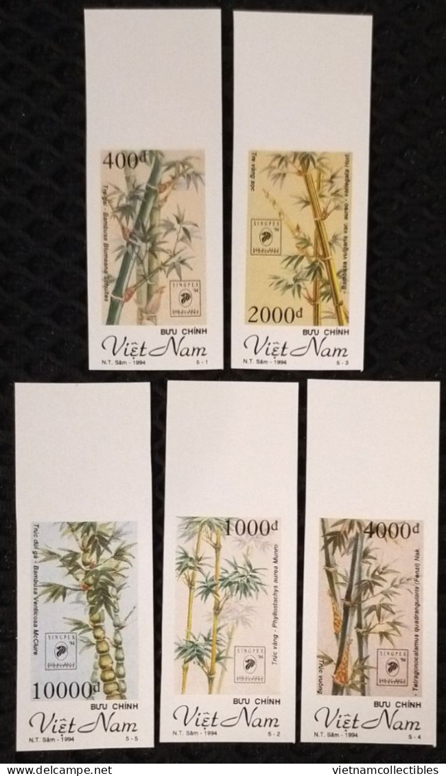 Vietnam Viet Nam MNH Imperf Stamps 1994 : Bamboo / Plant / Tree / Flora - Scott#2561-65 (Ms691) - Vietnam