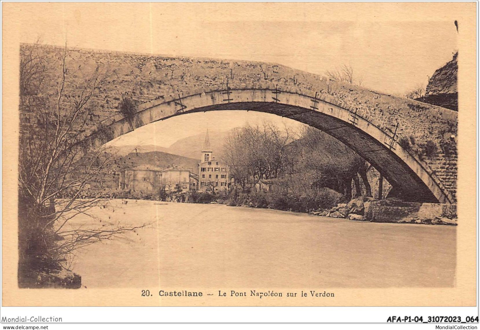 AFAP1-04-0033 - CASTELLANE - Le Pont Napoléon Sur Le Verdon - Castellane