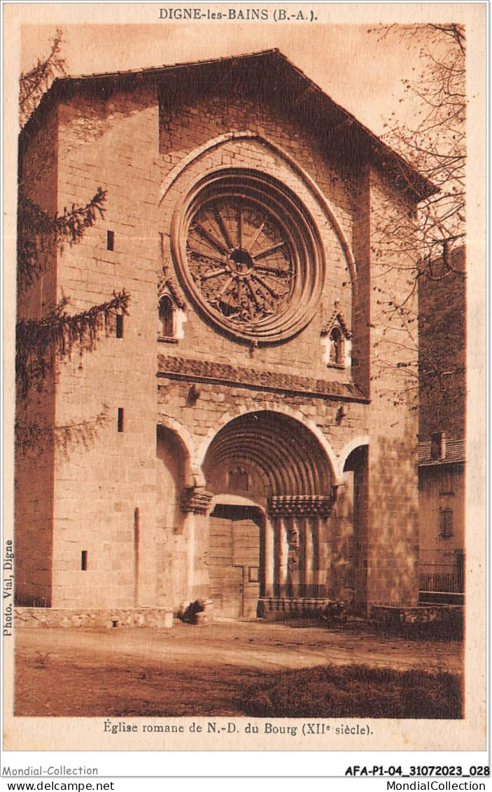 AFAP1-04-0015 - DIGNE-les-BAINS - église Romane De Notre Dame Du Bourg - Digne