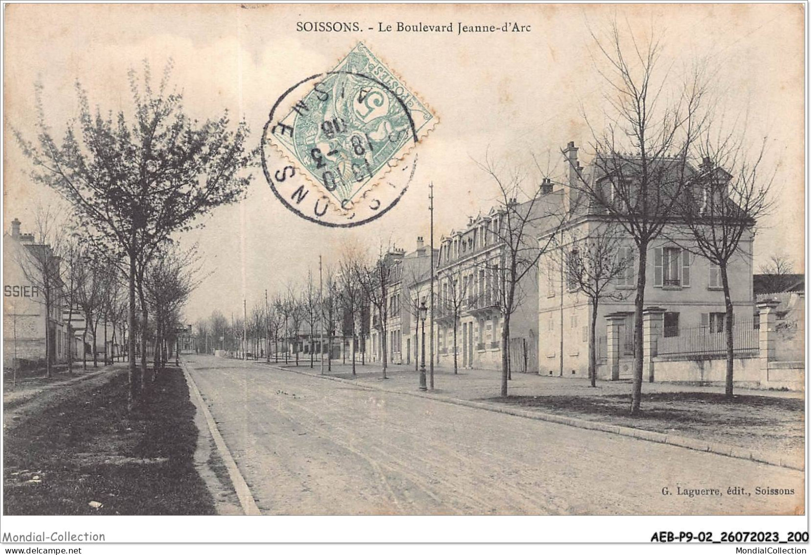 AEBP9-02-0877 - SOISSONS - Le Boulevard Jeanne-d'Arc  - Soissons