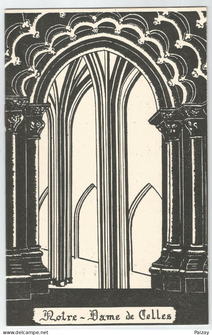 Guide Pour La Visite De L'Eglise Abbatiale De Notre Dame De Celles Sur Belle 79 Deux Sèvres Poitou 1953  8 Pages - Histoire