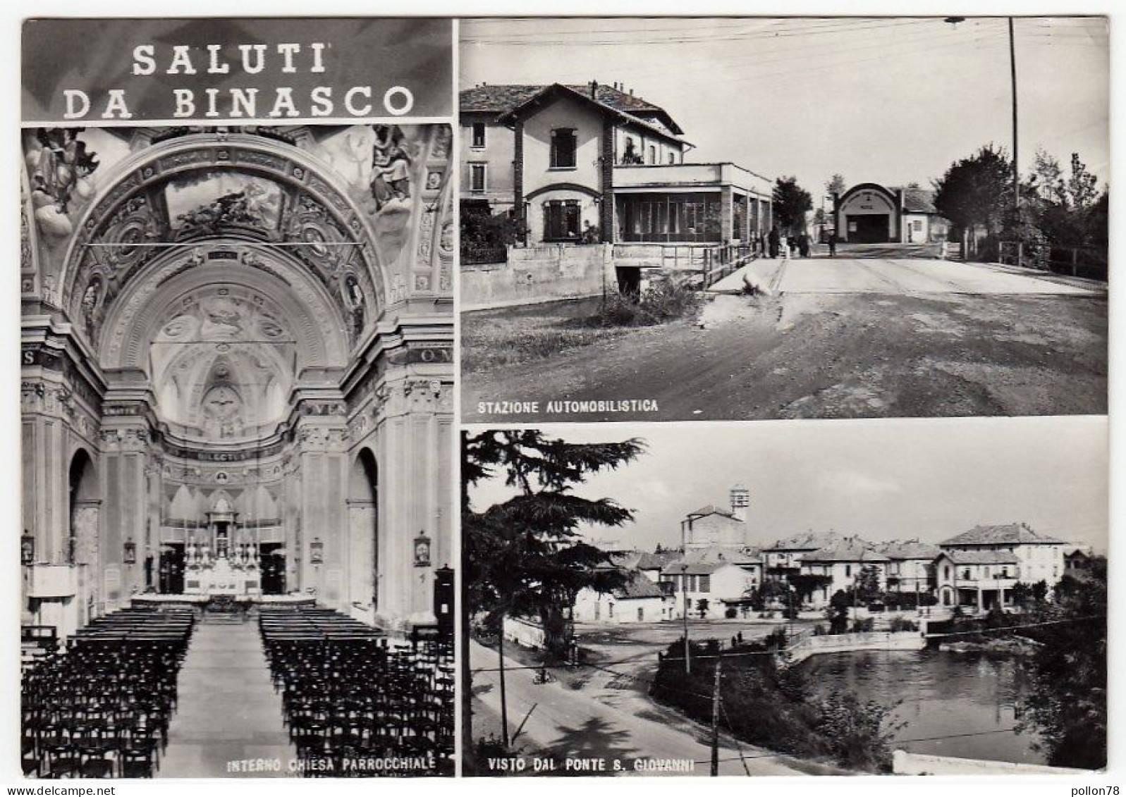 SALUTI DA BINASCO - MILANO - 1953 - VEDUTE - Milano (Milan)