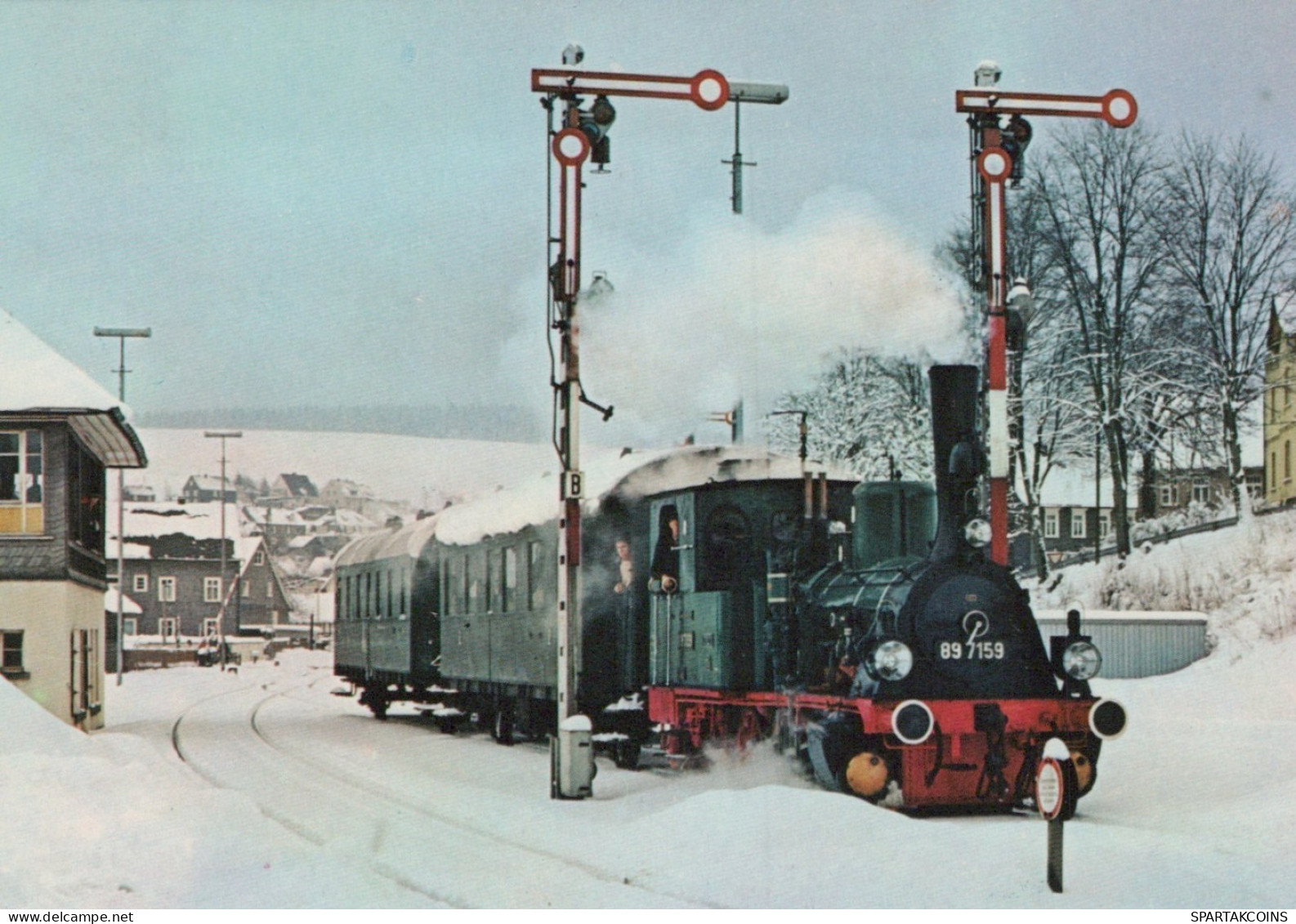 TRAIN RAILWAY Transport Vintage Postcard CPSM #PAA850.A - Trains