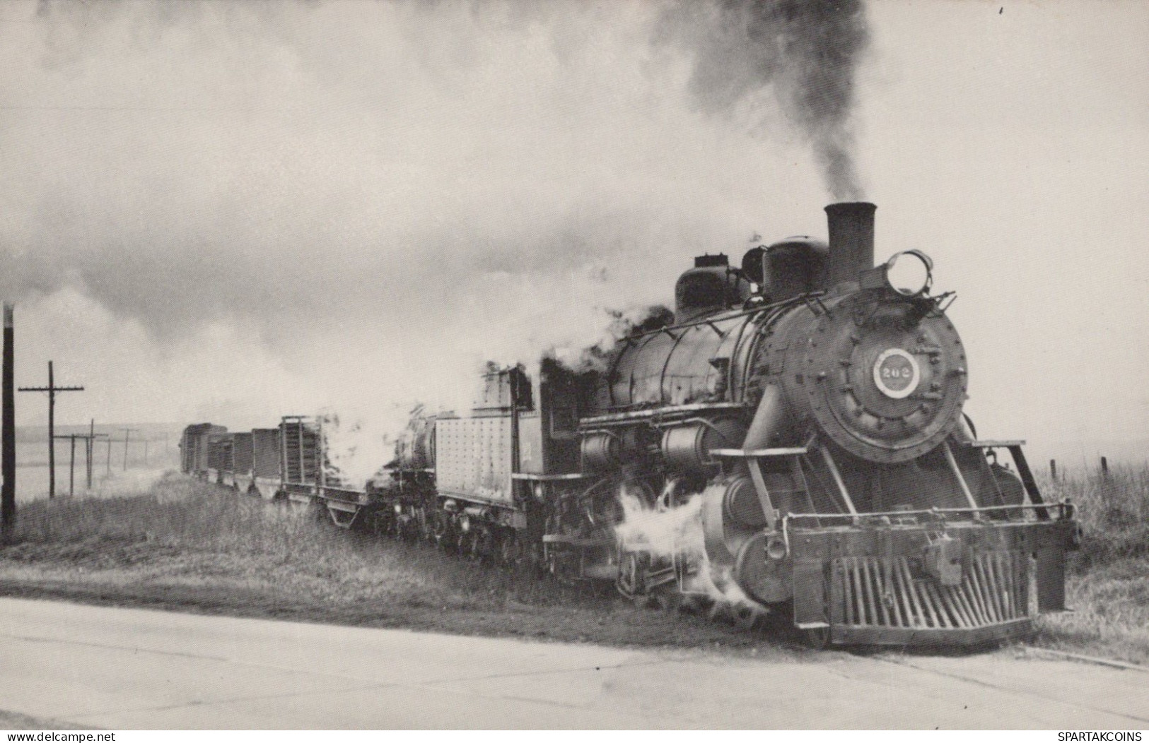 TREN TRANSPORTE Ferroviario Vintage Tarjeta Postal CPSMF #PAA387.A - Trenes