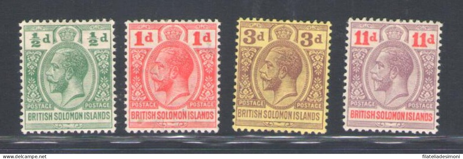 1913 British Solomon Islands - Stanley Gibbons N. 18/21 - MH* - Sonstige & Ohne Zuordnung