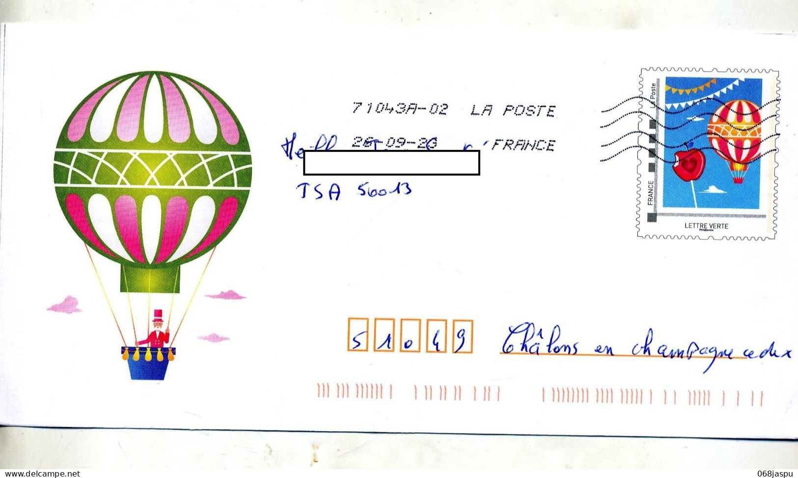 Pap Ballon Sucette Flamme Chiffree - Prêts-à-poster:  Autres (1995-...)