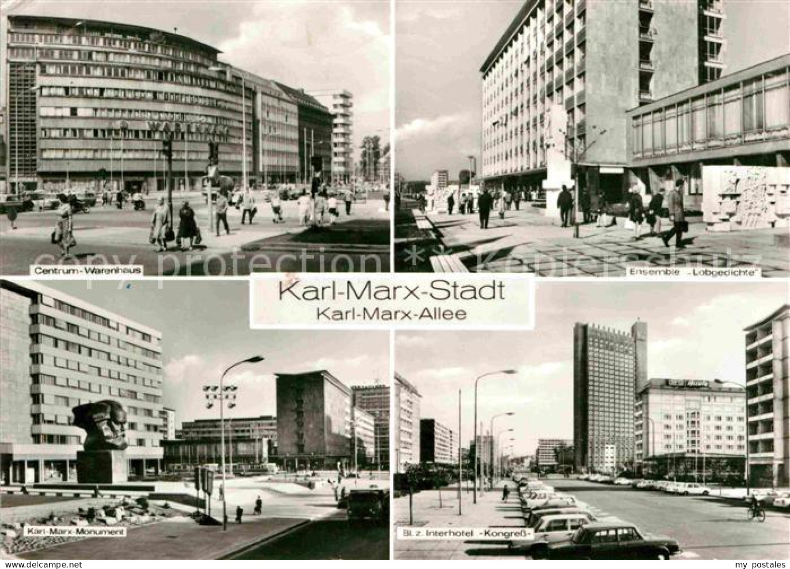 72634342 Karl-Marx-Stadt Karl-Marx-Allee Interhotel  Karl-Marx-Stadt - Chemnitz