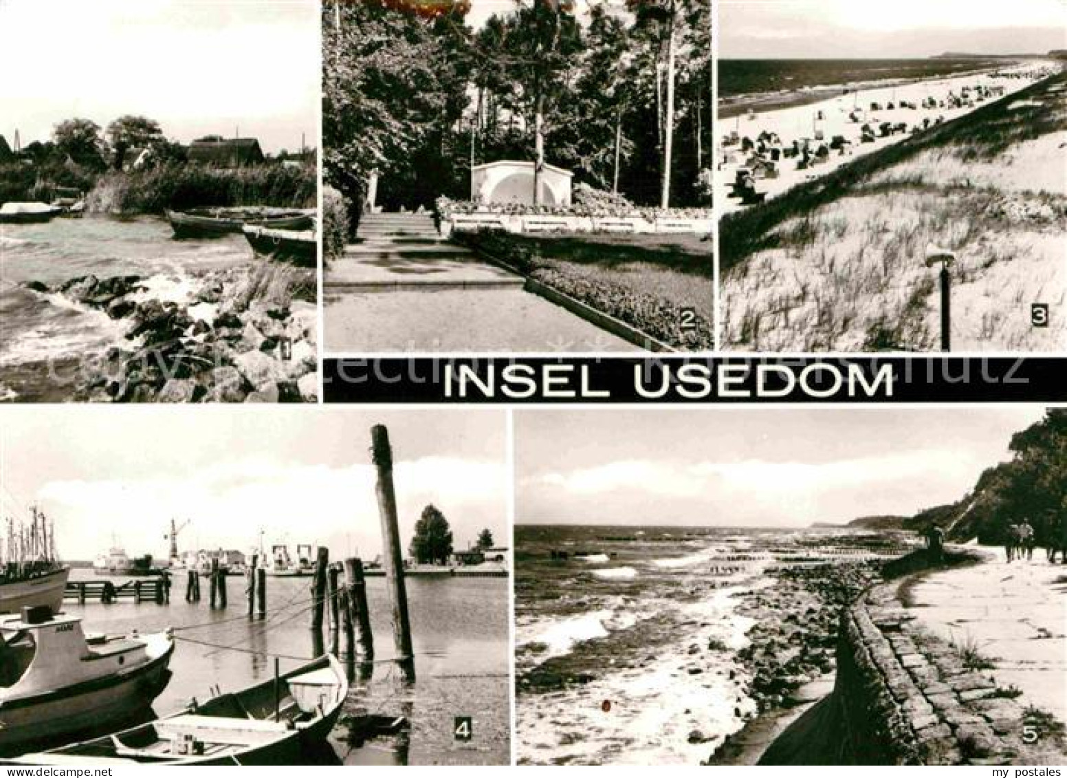 72634333 Insel Usedom Bodden Konzertplatz Strand Hafen Streckelbergmauer Insel U - Usedom