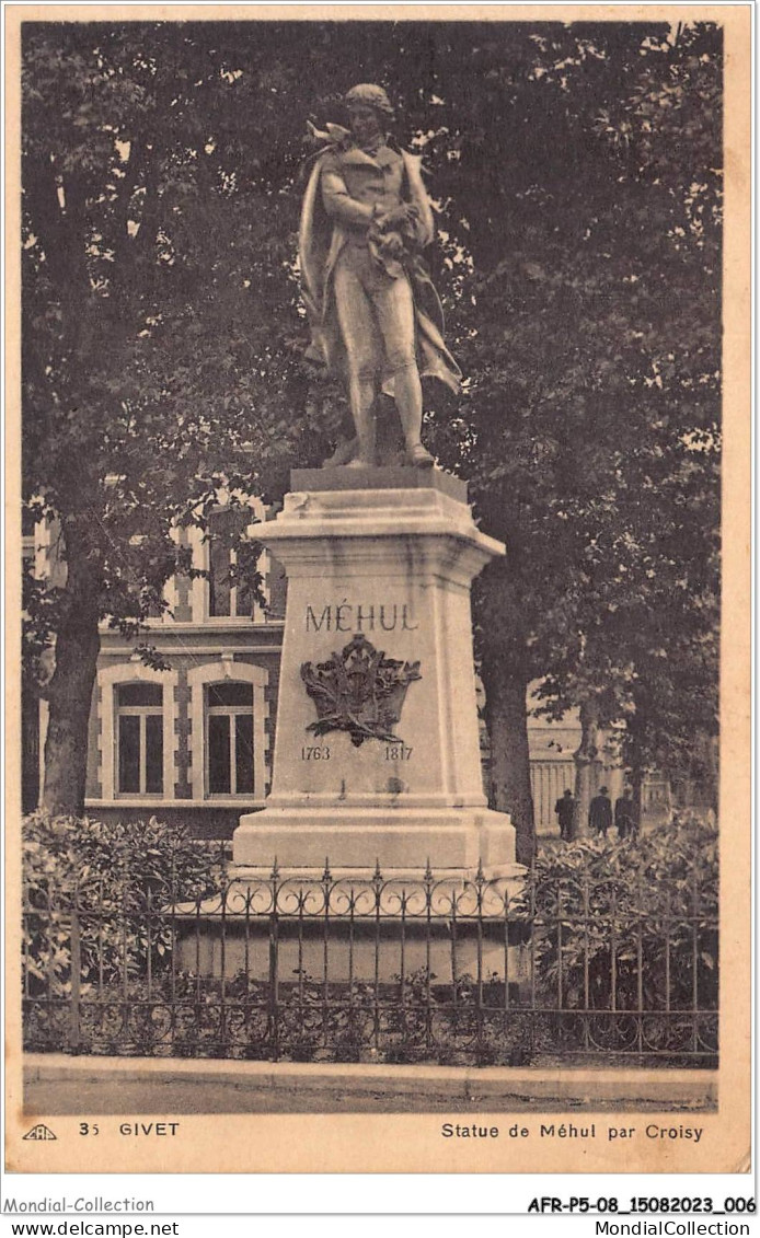 AFRP5-08-0339 - GIVET - Statue De Méhul Par Croisy - Givet