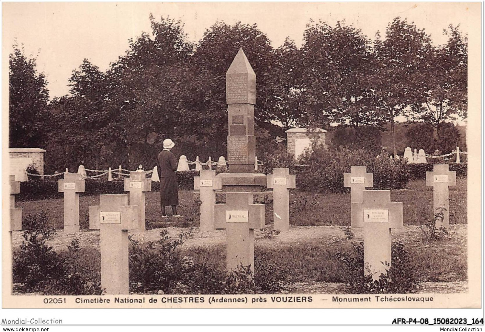 AFRP4-08-0330 - Cimetière National De CHESTRES Près VOUZIERS - Monument Tchécoslovaque - Vouziers