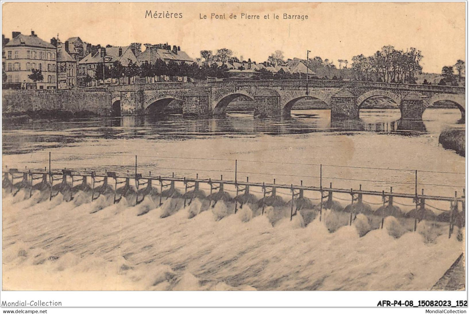 AFRP4-08-0324 - MEZIERES - Le Pont De Pierre Et Le Barrage - Charleville