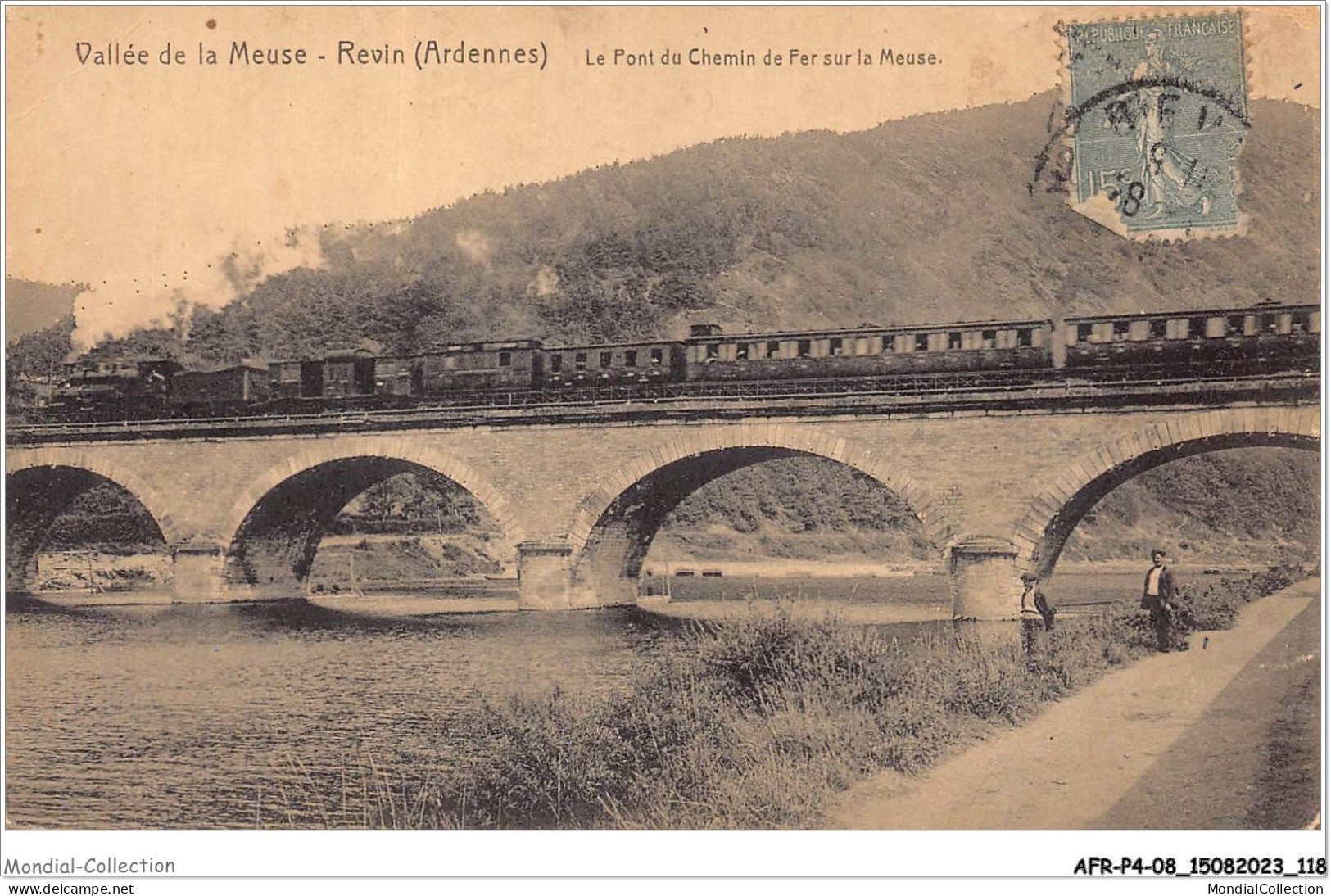 AFRP4-08-0307 - Vallée De La Meuse - REVIN - Le Pont Du Chemin De Fer Sur La Meuse - Revin