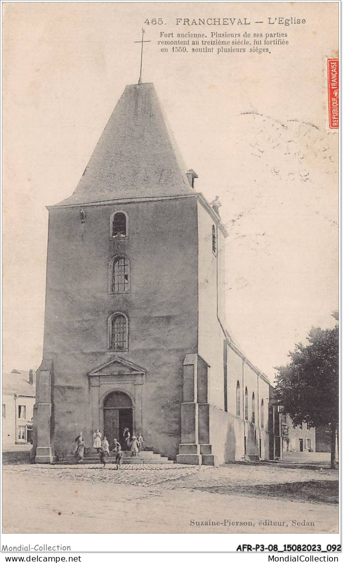 AFRP3-08-0199 - FRANCHEVAL - L'église - Sedan