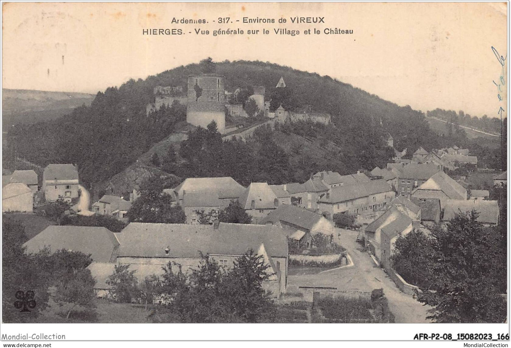 AFRP2-08-0147 - Environs De Vireux - HIERGES - Vue Générale Sur Le Village Et Le Château - Other & Unclassified