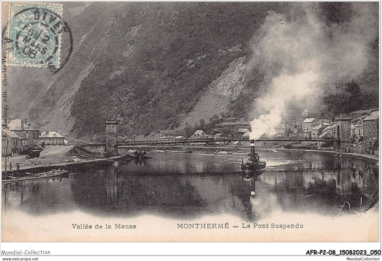 AFRP2-08-0089 - Vallée De La Meuse - MONTHERME - Le Pont Suspendu - Montherme