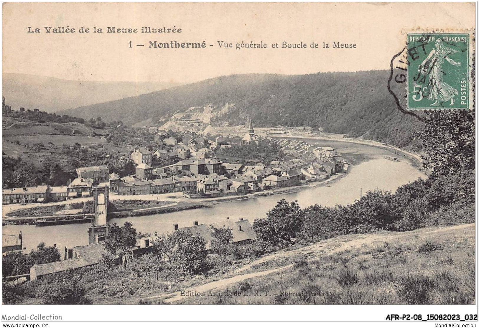 AFRP2-08-0080 - Vallée De La Meuse Illustrée - MONTHERME - Vue Générale Et Boucle De La Meuse - Montherme