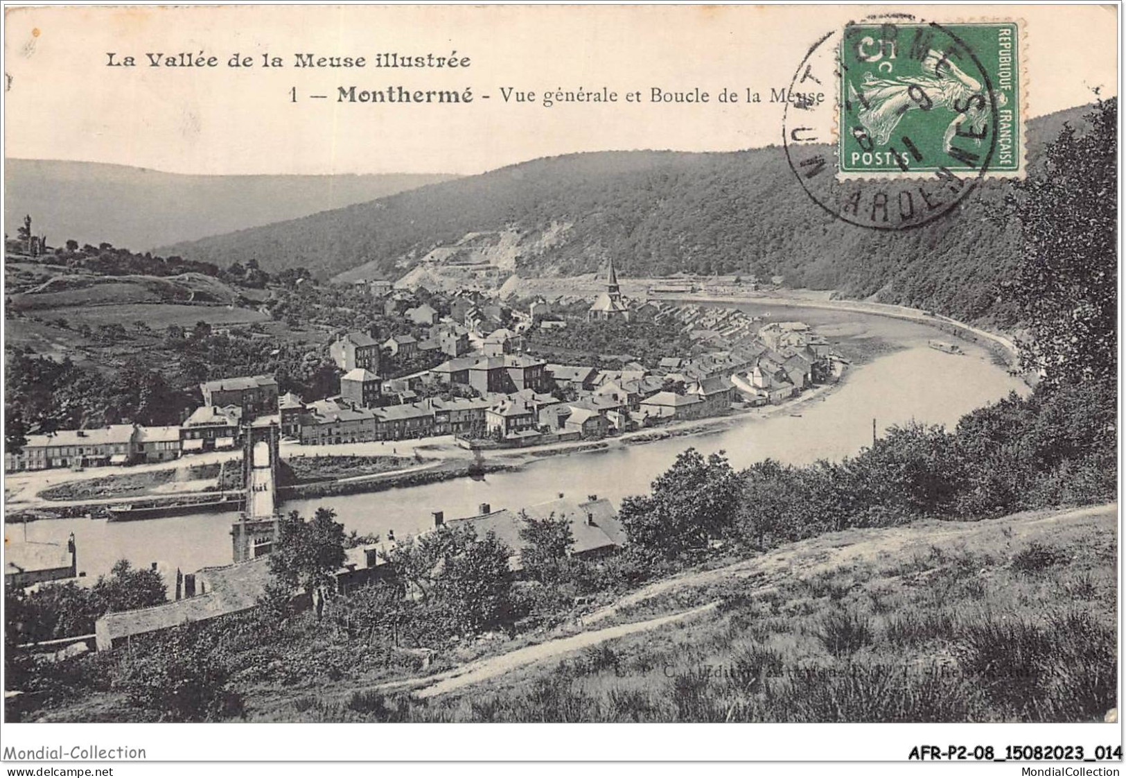 AFRP2-08-0071 - Vallée De La Meuse Illustrée - MONTHERME - Vue Générale Et Boucle De La Meuse - Montherme