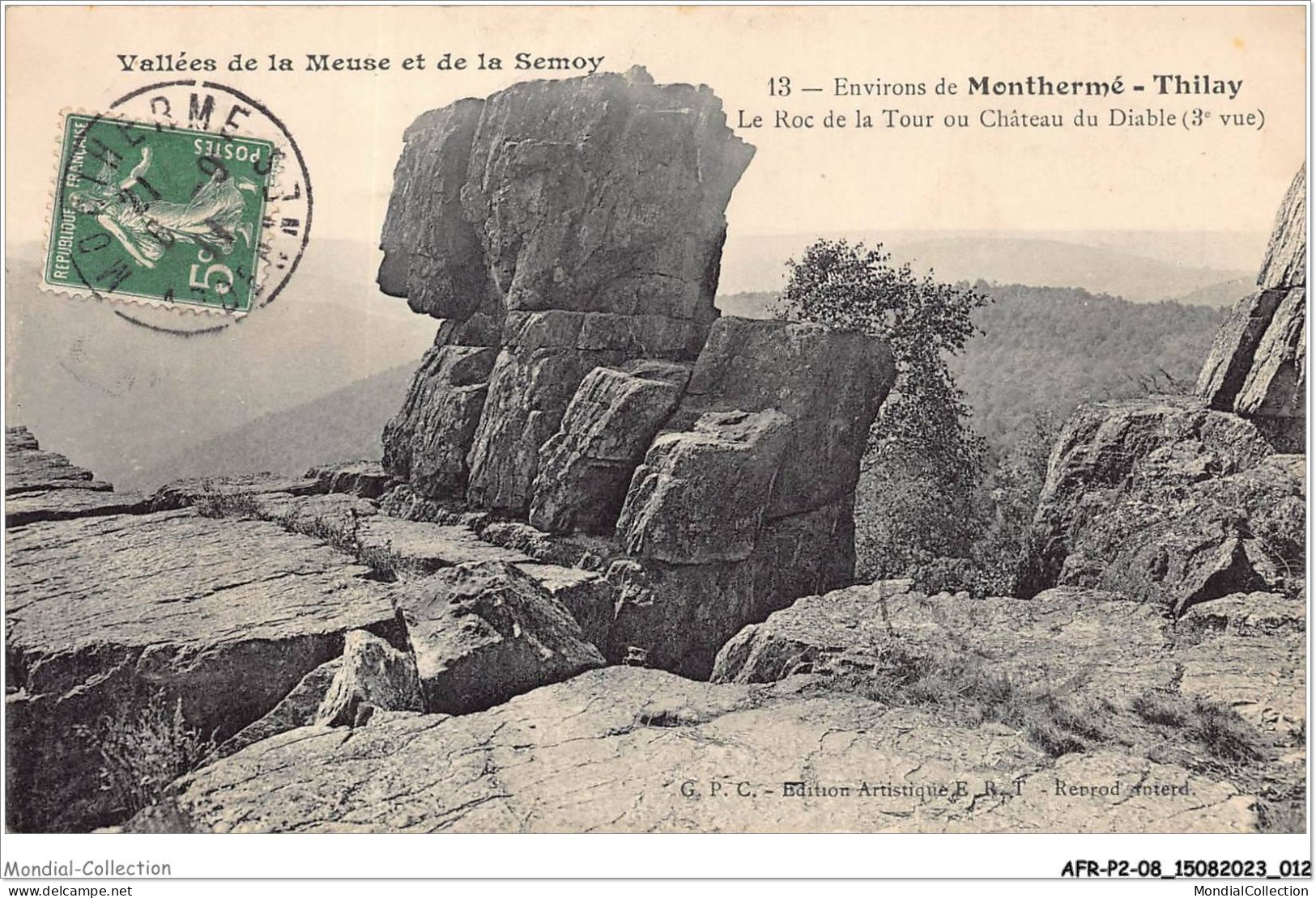 AFRP2-08-0070 - Vallée De La Meuse Illustrée Et De La Semoy - Environs De MONTHERME-THILAY - Le Roc De La Tour - Montherme