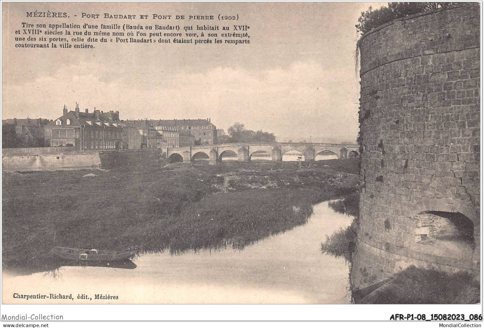 AFRP1-08-0044 - MEZIERES - Port Baudart Et Pont De Pierre - Charleville